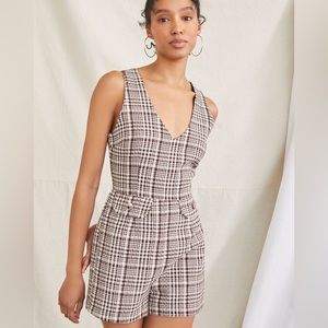 Plaid Romper Forever 21